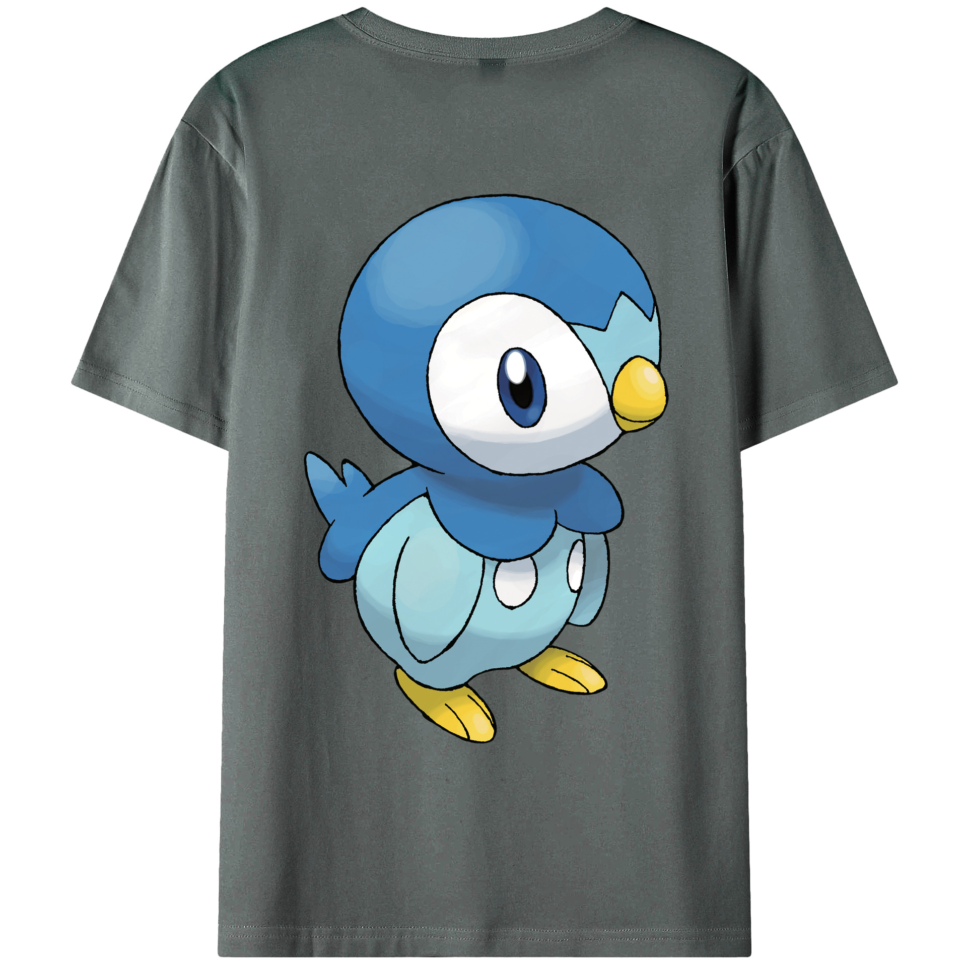 ポケットモンスター Pokémon 綿100％ メンズ半袖Tシャツ（バックプリント） 通気性